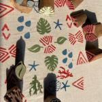 Handcarved Wooden Block Printing Stamps for Fabric, Clay, Pottery & Scrapbooking | Indian Craft Stamp Set