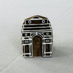 India Gate Monument Block Print Stamp | Architectural Hand-Carved Wood Block for Fabric, Clay, Paper |Custom Landmark Stamps