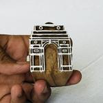 India Gate Monument Block Print Stamp | Architectural Hand-Carved Wood Block for Fabric, Clay, Paper |Custom Landmark Stamps