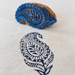 Paisley Wooden Block Stamp for Fabric Printing, Pottery, Journals & DIY Crafts