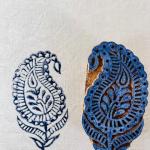 Paisley Wooden Block Stamp for Fabric Printing, Pottery, Journals & DIY Crafts