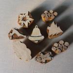 Christmas Wooden Printing Block Set | Handmade Indian Wood Stamps for Fabric, Paper & Clay