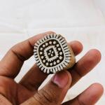 Round Geometric Indian Printing Blocks | DIY Fabric, Clay, Crafts