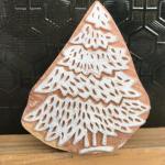 Handmade Wooden Printing Block – Leaf Foliage Design Stamp for Fabric, Clay, Paper & Textile Printing