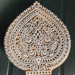 Intricate Wooden Block Stamp | Traditional Indian Paisley and Floral Motif for Textile & Paper Printing