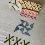 Geometric Wooden Block Stamp Set | Handcarved Indian Printing Blocks for Fabric, Clay & Paper Crafts