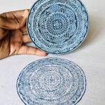 Hand-Carved Wooden Printing Block – Intricate Mandala Design | Indian Textile Stamp | Block Printing Tool for Fabric, Clay, Paper & Crafts