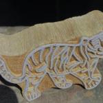 Hand crafted Wooden Tiger Block Print Stamp Wooden Sheesham Block Print Fabric And Paper Block Stamp Handcrafted Wooden Block Stamp