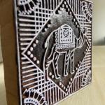 Hand crafted Wooden Camel Block Print Stamp for Fabric, Paper & Craft Handmade Sheesham  Wooden Block Stamp Squre Shap Camel block Stamp