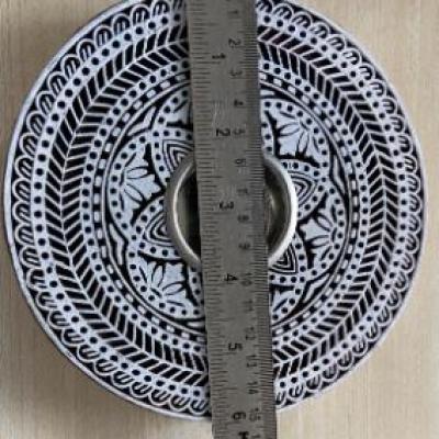 Handcrafted Wooden Block Candle Holder with Intricate Mandala Carving Hand Block Candle Design Decorate Festival Party & Other Vacation