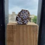Pack of 5 Handcrafted Wooden Floral Block Prints Hand Made Block Paper & Fabric Print Stamp Handmade Sheesham Wooden Block Print Stamp
