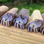 Pack of 5 Handcrafted Wooden Bull Block Prints Hand Made Block Paper & Fabric Print Stamp Handmade Sheesham Wooden Block Print Stamp