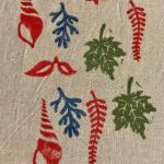 Hand-Carved Wooden Block Printing Stamps Set | Leaf & Botanical Pattern Stamps